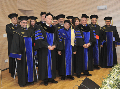 جامعة الروح القدس منحت دكتوراه فخرية لالكسندر وبيار الجلخ في حضور فعاليات